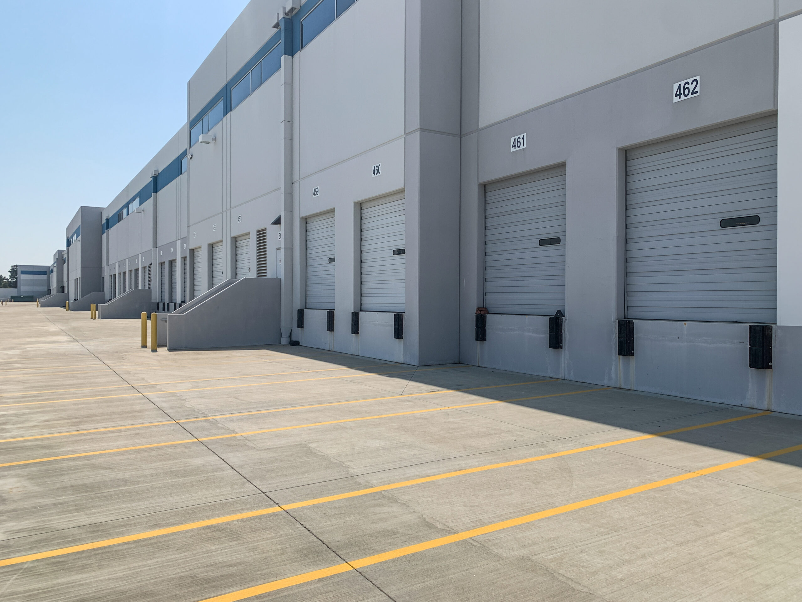 clean warehouse loading dock